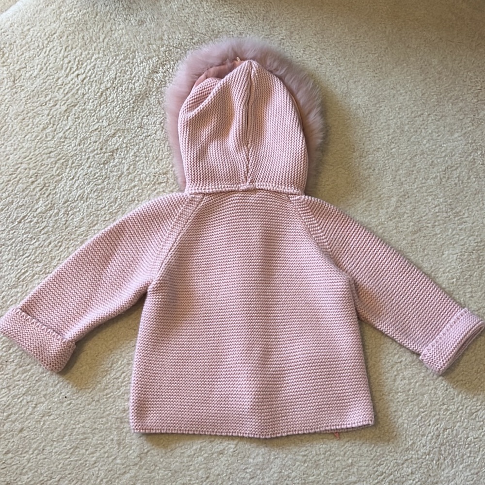 Pangasa Baby Girl Cardigan with Fur - Picture 2 of 4